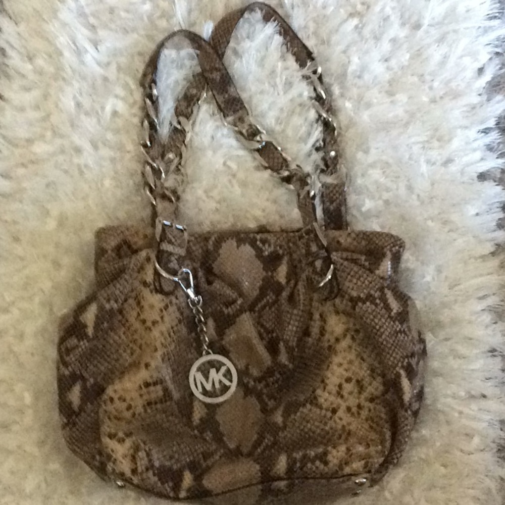 Authentic MK Snake Skin Print Purse